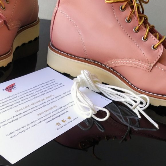 Red Wing Heritage Women's Classic Boot in Rose Boundary Leather Made in USA - Picture 8 of 11